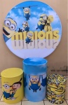 Minios Bananas Amarelas Painel Redoondo 150Cm - imagem 2