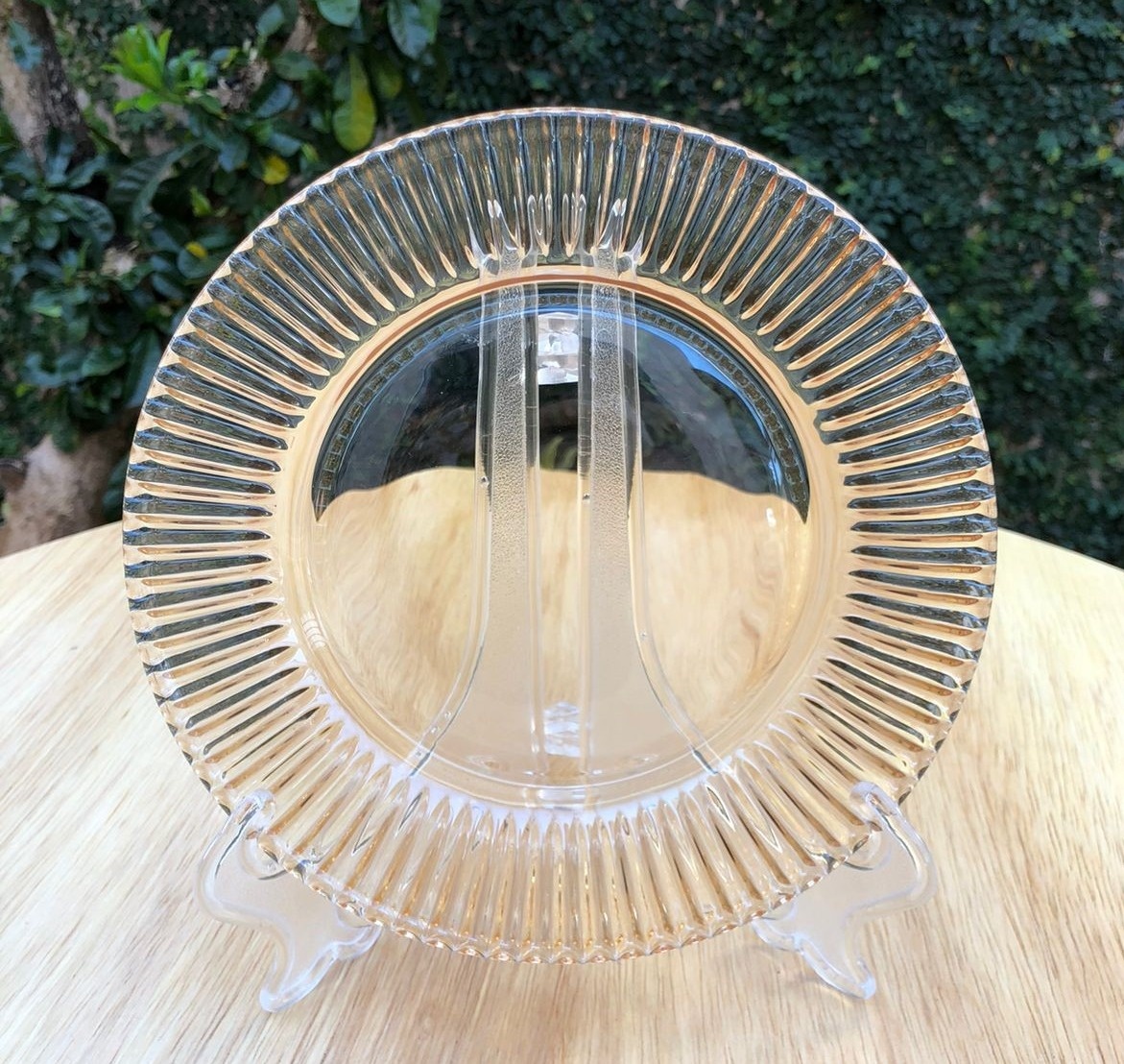 Prato Sobremesa Cristal Ambar Renaissance 19Cm - FOCUSEVENTOSJATAI