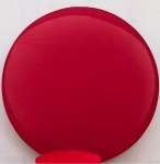 Vermelho Liso 01/03 Painel Redondo 150Cm - imagem 1