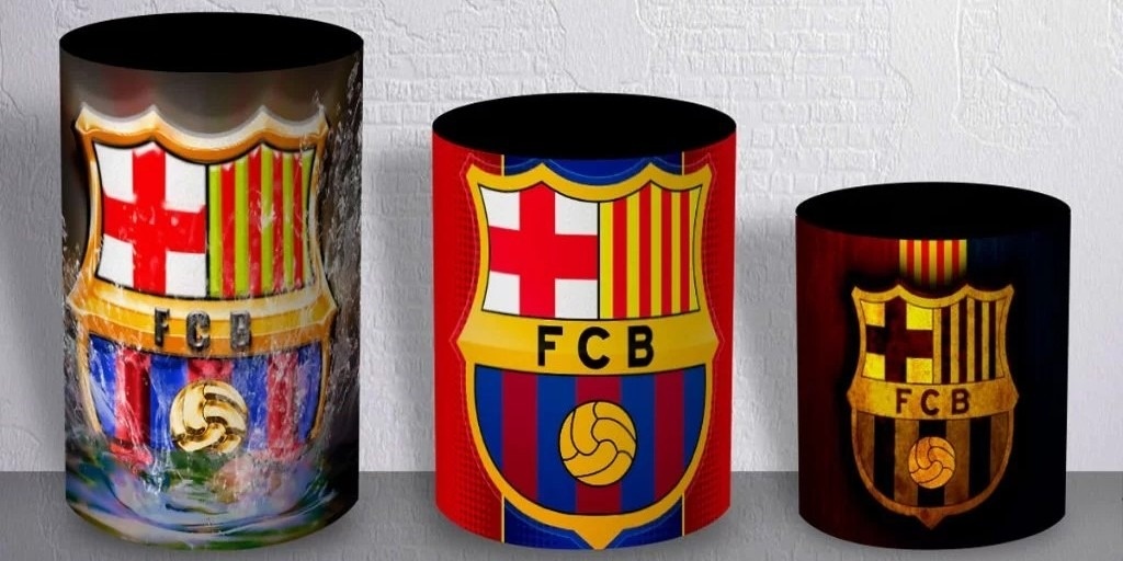 Futebol Barcelona Cilindro Redondo Pmg - FOCUSEVENTOSJATAI