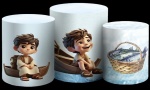 Religioso 3D Tu És Pedro O Pescador Cilindro Red Pmg - imagem 1
