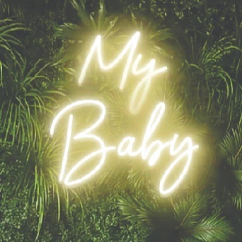 Led Chá de Revelação My Baby Branco Quente 47X50Cms - FOCUSEVENTOSJATAI
