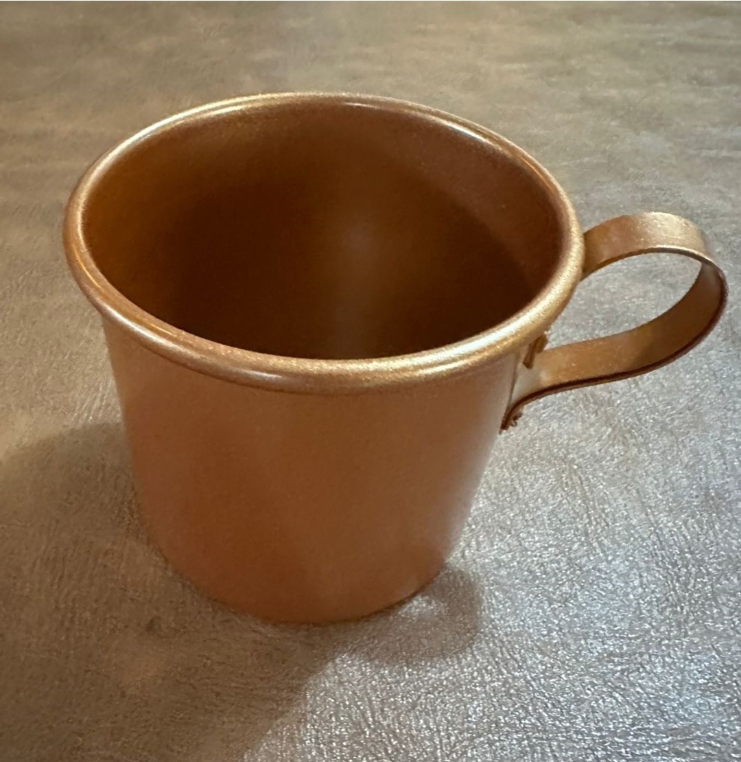 Caneca Moscow Mule Aluminio Rose Gold 8X9Cm 350Ml - FOCUSEVENTOSJATAI