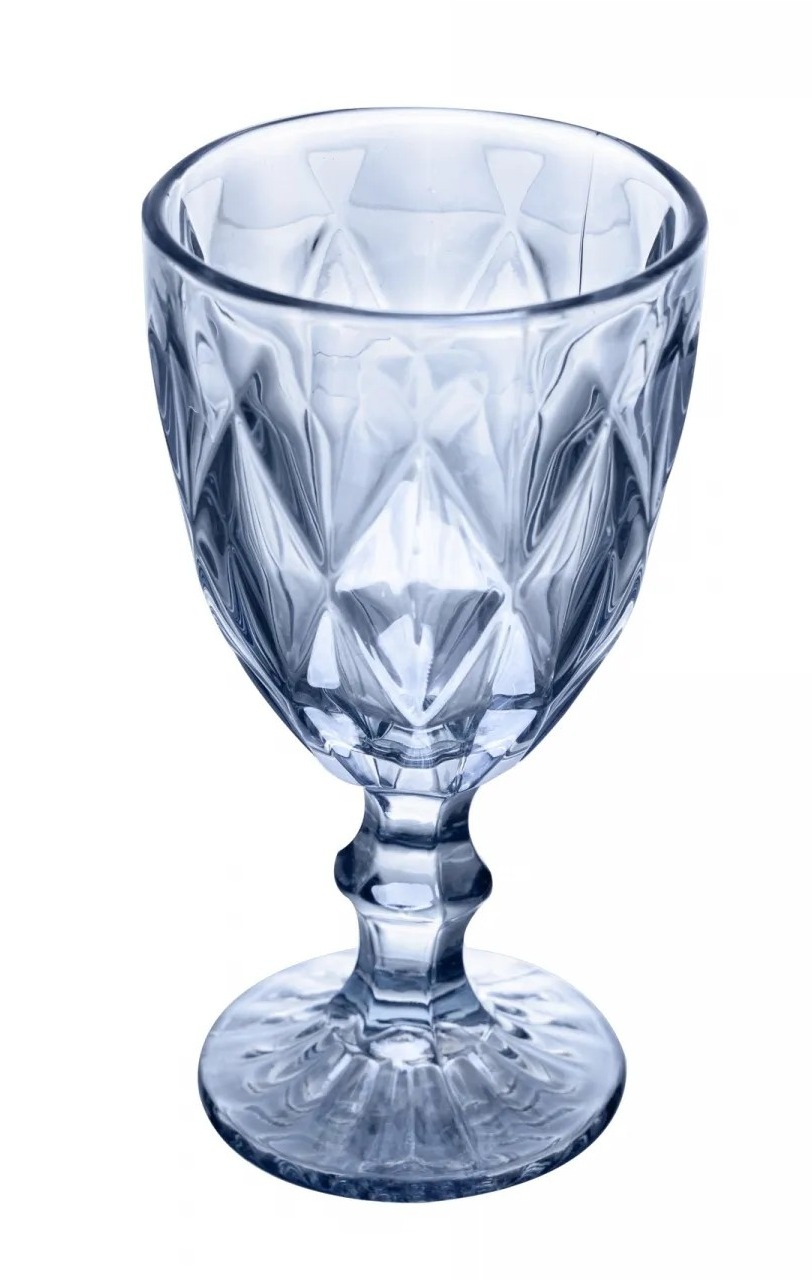 Taça Diamante Azul Lavanda Metalizada 325Ml - FOCUSEVENTOSJATAI