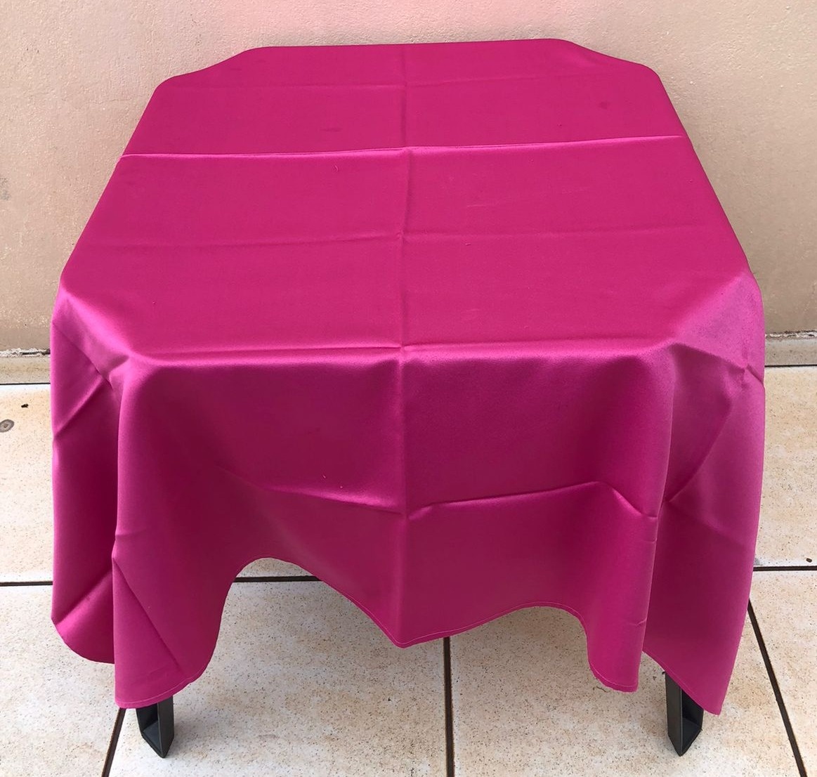 Forro Quadrado Rosa Pink Cetim 140X140 - FOCUSEVENTOSJATAI