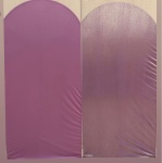 Lilás Dourado Furta-Cor Fundo Rosa Seco Painel Romano 200X100Cm - imagem 2