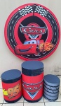 Carros Disney Pista Mc Queem Painel Redondo 150Cm - imagem 2