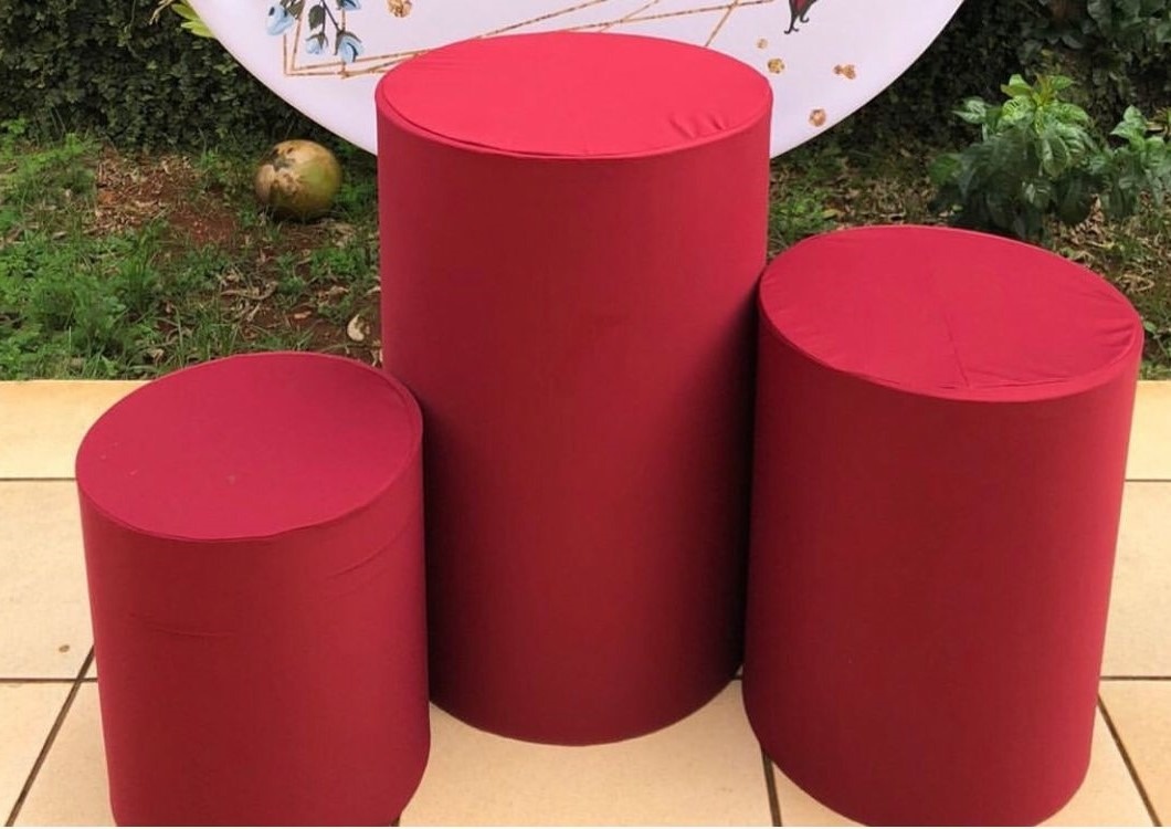 Marsalla Bordo Vinho Cilindro Redondo 150Cm - FOCUSEVENTOSJATAI