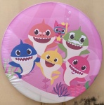 Baby Shark Rosa Painel Redondo 150Cm - imagem 1
