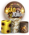 Festa Junino São João Lampião E Pipoca Cilindro Redondo Pmg - imagem 2
