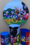 Mickey Turma Disney No Parque Painel Redondo 150Cm - imagem 2