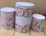Gratidão Floral Rosa Cilindro Redondo  Pmg - imagem 1