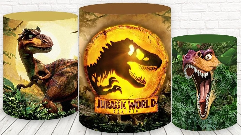 Dinossauro Jurassic Rex Cilindro Redondo Pmg - FOCUSEVENTOSJATAI