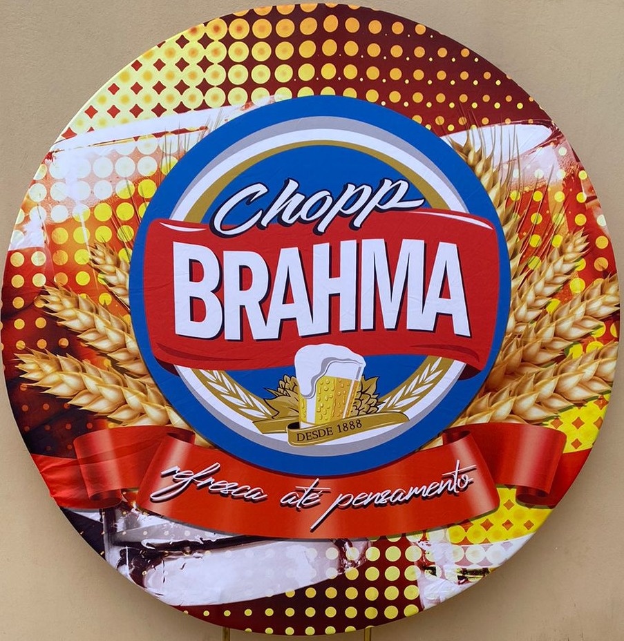 Boteco da Brahma - Painel Redondo  150Cm - FOCUSEVENTOSJATAI