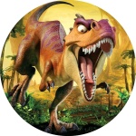 Dinossauro Jurrasic Rex Painel Redondo 150Cm - imagem 1