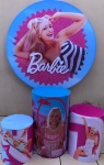 Barbie Real Vestido Preto E Branco  Painel Redondo 150Cm - imagem 2