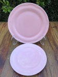 Prato Sobremesa Rosa Claro Porcelana Germer 20Cm - imagem 2