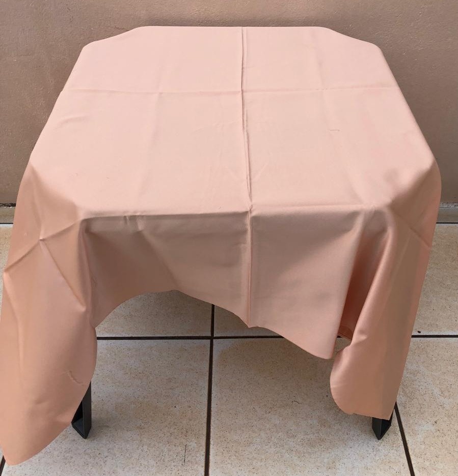 Forro Quadrado Salmão Cetim 140X140Cm - FOCUSEVENTOSJATAI