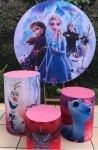 Frozen Outono  Folhas Seca Painel Redondo 150Cm - imagem 2