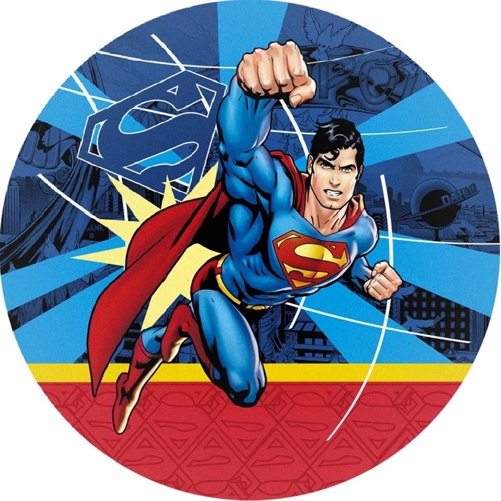 Super Man Avante A Frente Painel Redondo 150Cm - FOCUSEVENTOSJATAI