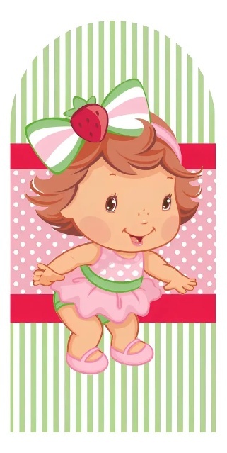 Moranguinho Baby Listrado Verde Painel Romano 200X100Cm - FOCUSEVENTOSJATAI