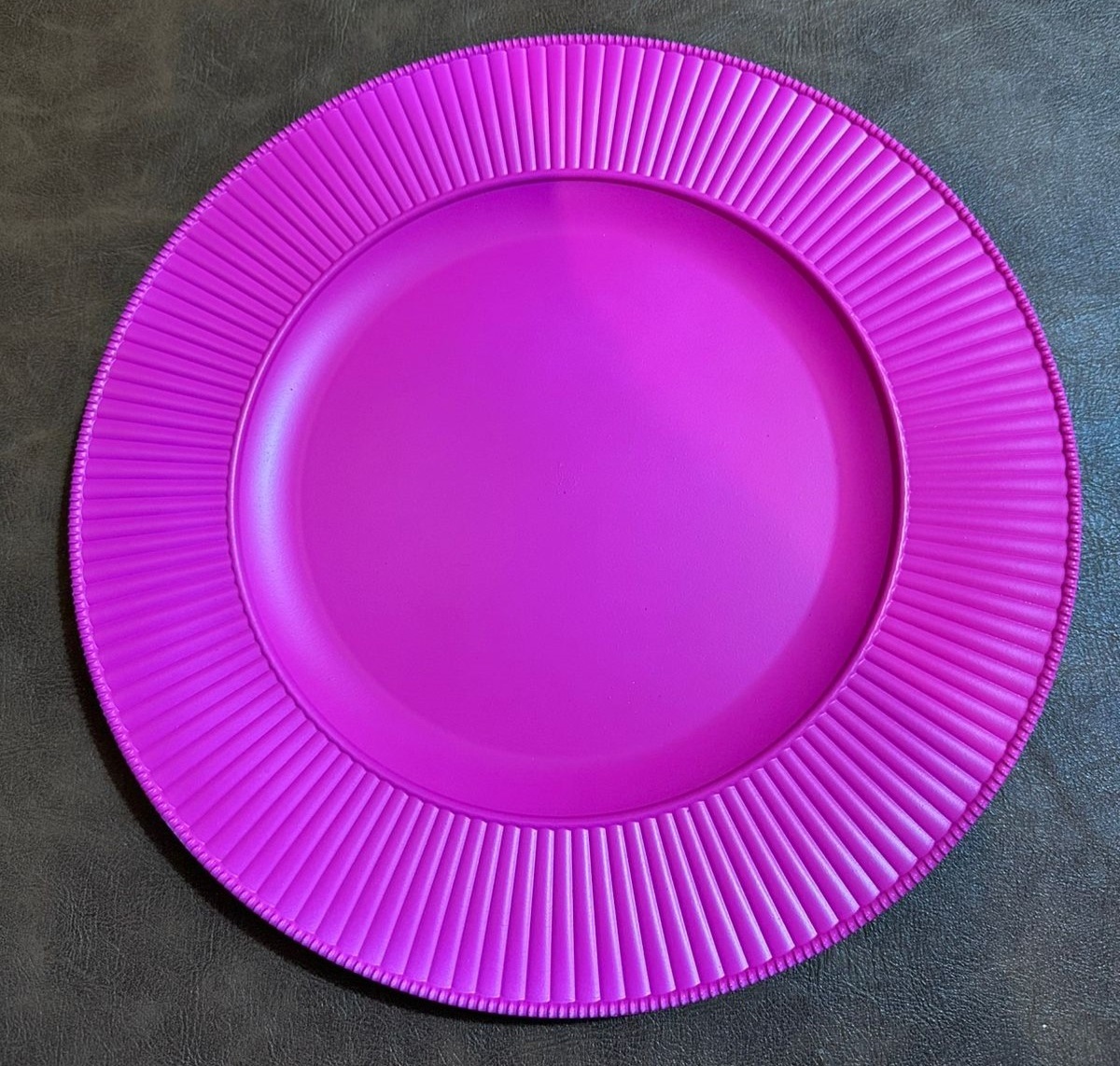 Sousplat Rosa Pink Verona Redondo 33Cm - FOCUSEVENTOSJATAI