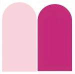Rosa Claro 01/02 Fundo Rosa Pink Painel Romano 100X200Cm - imagem 1