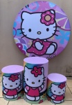 Hello Kit Colorido Painel Redondo 150Cm - imagem 2
