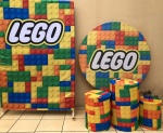Lego Colorido Cilindro Redondo Pmg - imagem 2