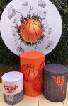 Basquete Bola Parede Cilindro Redondo Pmg - imagem 2