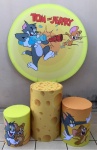 Tom E Jerry Amarelo Cilindro Redondo Pmg - imagem 2