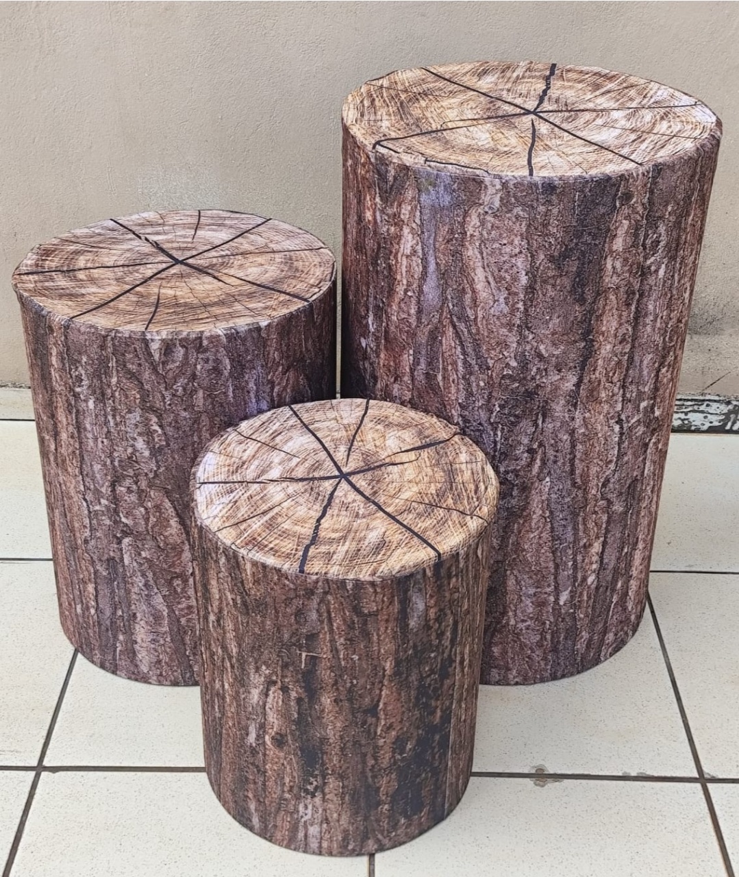 Tronco Rachado Marron Cilindro Redondo Pmg - FOCUSEVENTOSJATAI