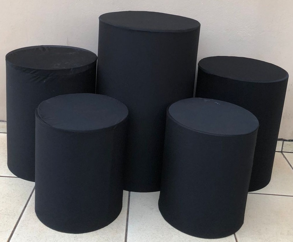 Preto Liso Cilindro Redondo 2P 2M 1G - FOCUSEVENTOSJATAI