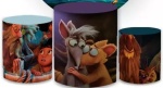 Arca de Noé 3D Animais Cilindro Redondo 150Cm - imagem 1