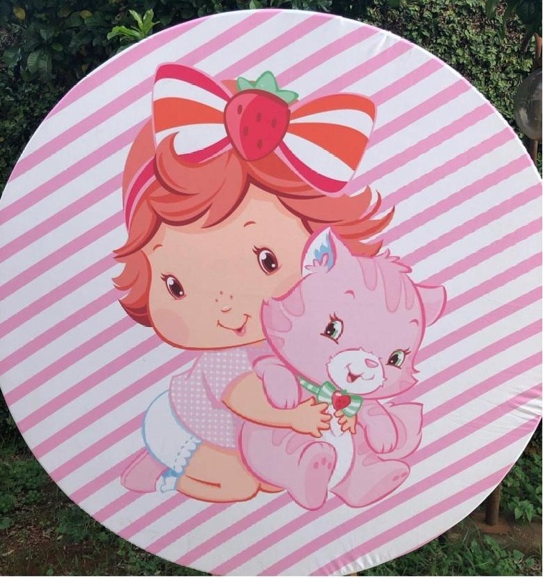 Moranguinho Baby Painel Redondo 150Cm - FOCUSEVENTOSJATAI