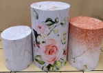 Floral Glitter Rose Gold Cilindro Redondo Pmg - imagem 1