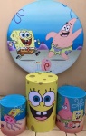 Bob Esponja Fundo Do Mar  Painel Redondo 150Cm - imagem 2