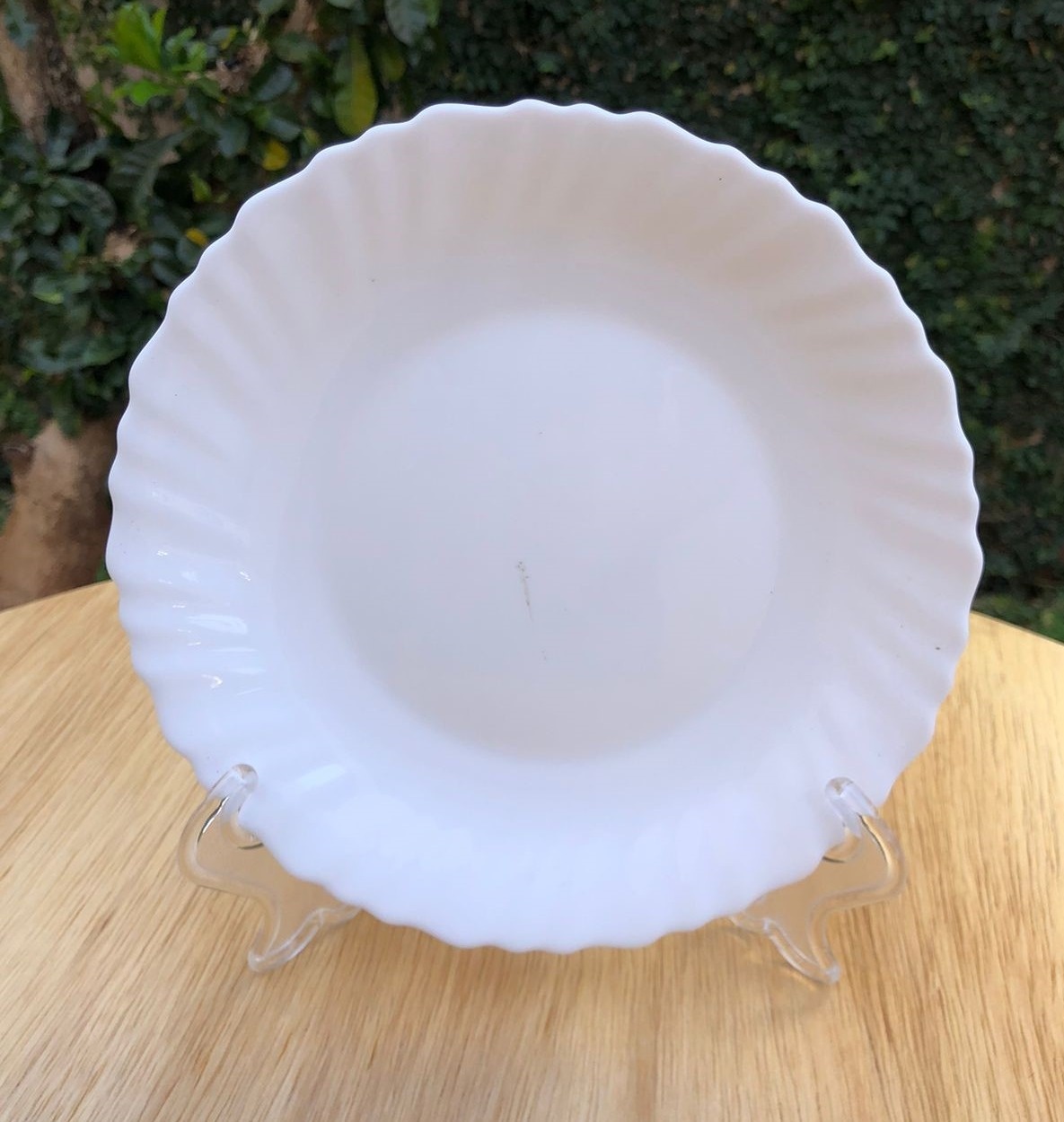 Prato Sobremesa Vitrificado Branco Feston 18Cm - FOCUSEVENTOSJATAI