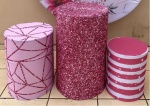 de Repente 30 Floral E Glitter Rosa Cilindro Redondo Pmg - imagem 1