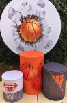 Basquete Bola Parede Painel Redondo 150Cm - imagem 2