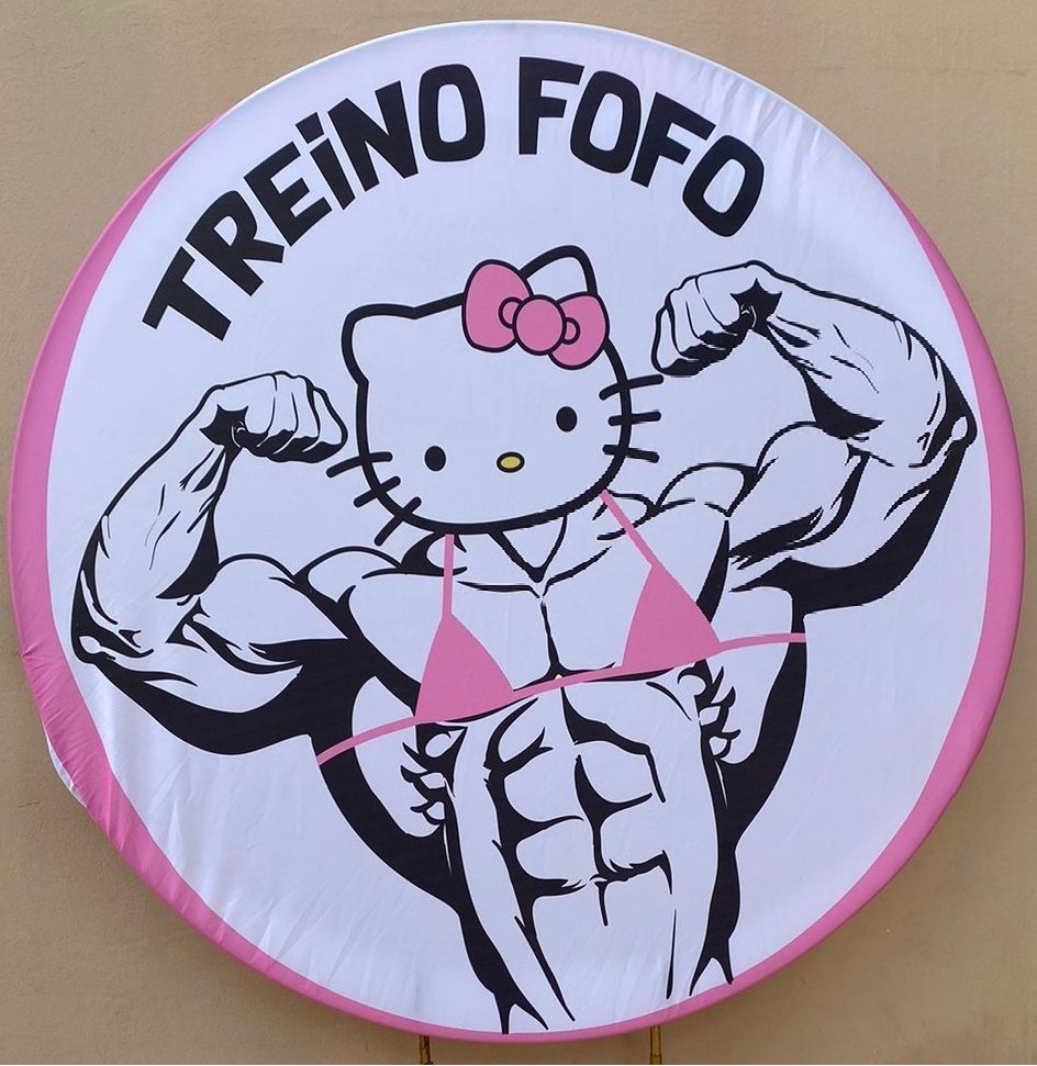 Hello Kit Marombeira Painel Redondo 150Cm - FOCUSEVENTOSJATAI