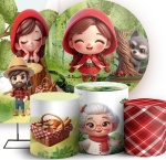 Chapeuzinho Vermelho 3D Lavrador Retangular 220X150Cms - imagem 2