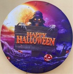 Halloween Caveira Cartola Painel Redondo 150Cm.jpeg - imagem 1