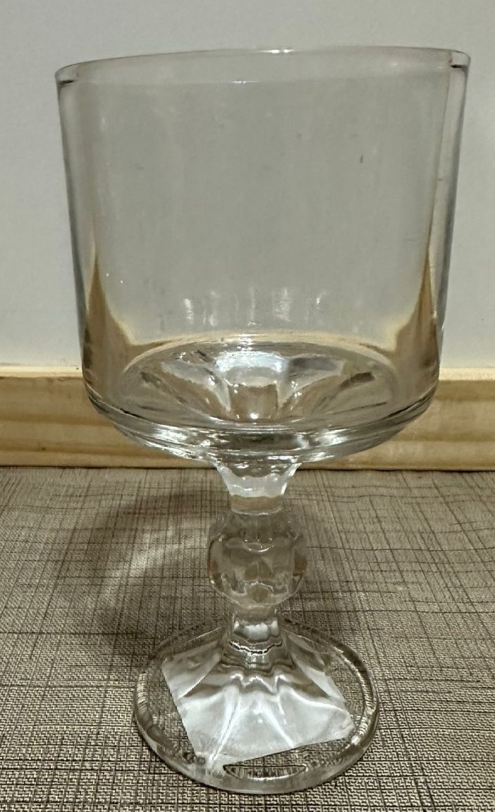 Taça Sobremesa Tubo Vidro Pé Diamante 15X8Cms - FOCUSEVENTOSJATAI