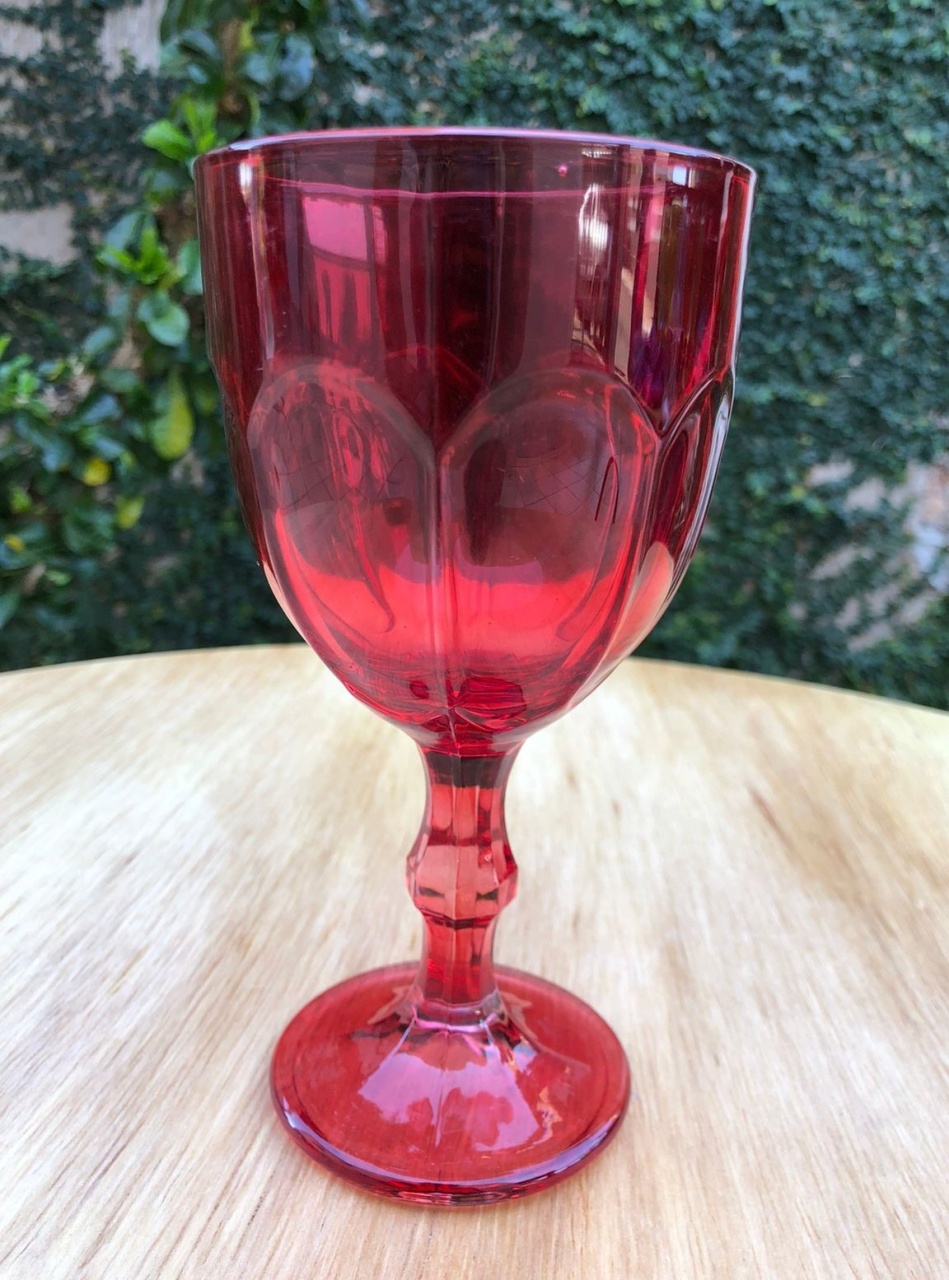 Taça Faces Vermelha Lyor 300Ml - FOCUSEVENTOSJATAI