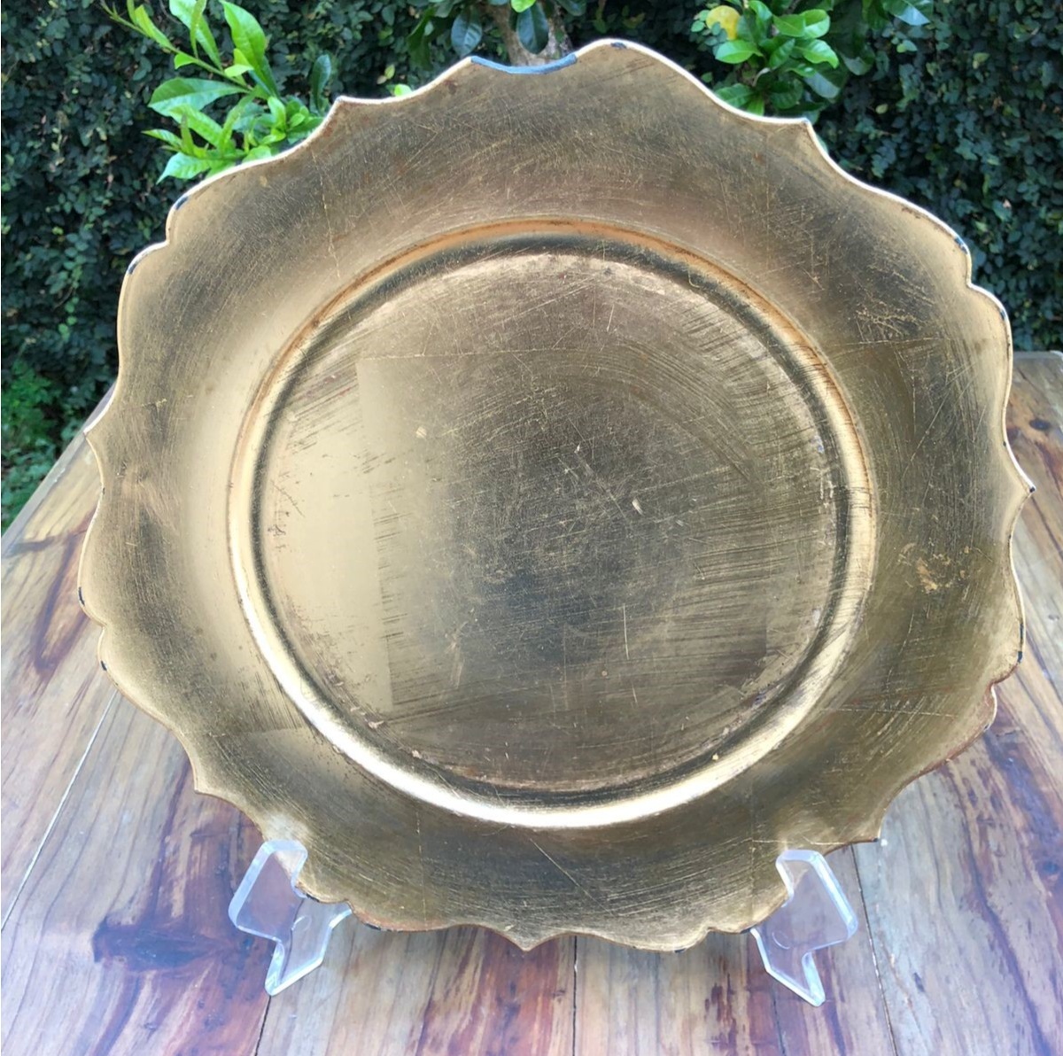 Sousplat Dourado Versalhes Redondo 33Cm - FOCUSEVENTOSJATAI