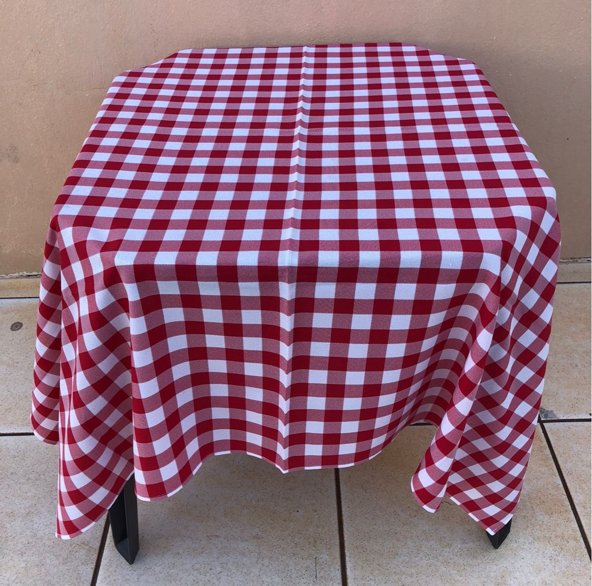 Forro Quadrado Xadrez Vermelho Oxford 2C 140Cm - FOCUSEVENTOSJATAI