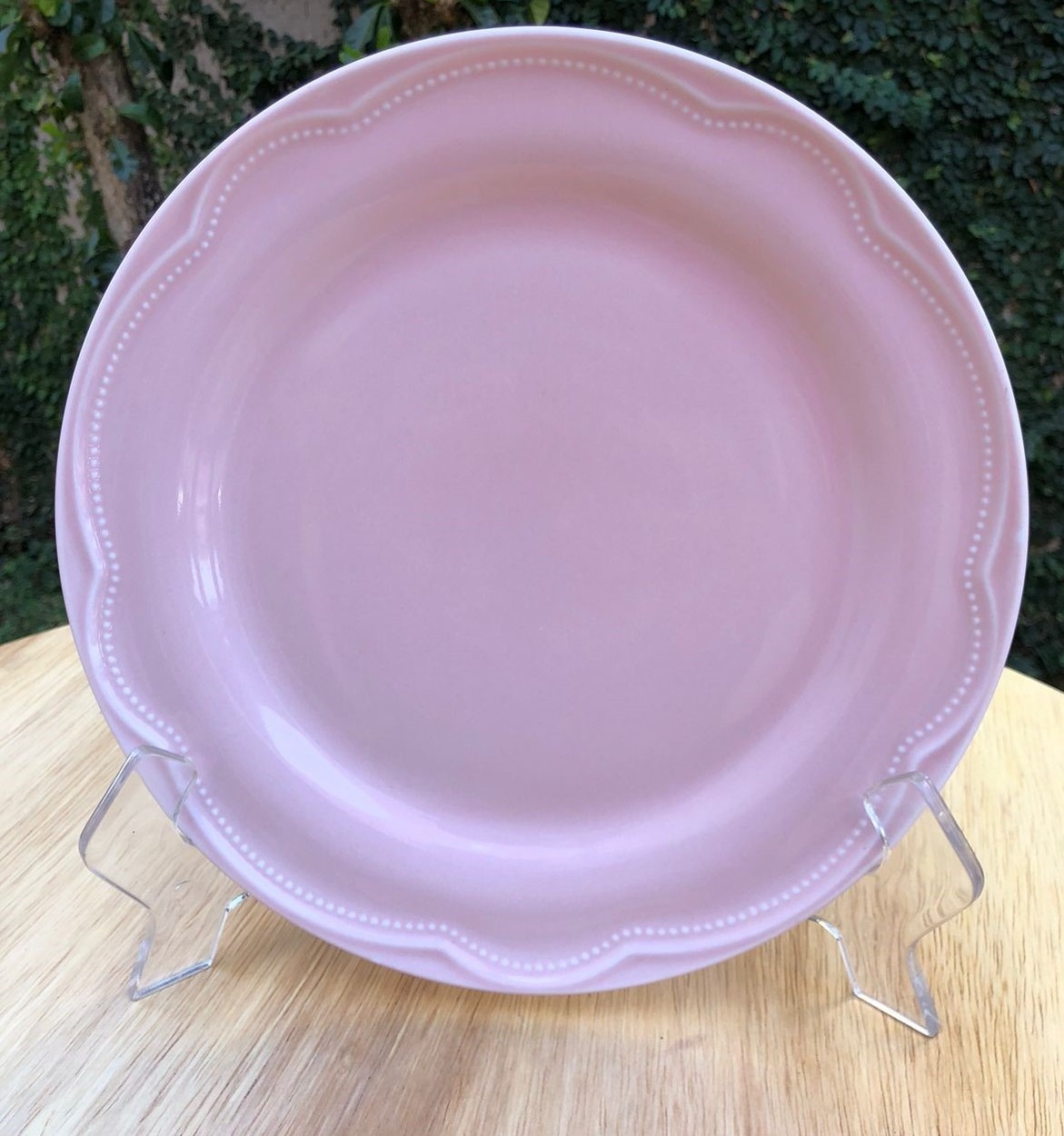 Prato Sobremesa Rosa Claro Porcelana Germer 20Cm - FOCUSEVENTOSJATAI