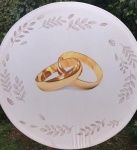 Branco Faixa Dourado Cilindro Redondo Pmg - imagem 3