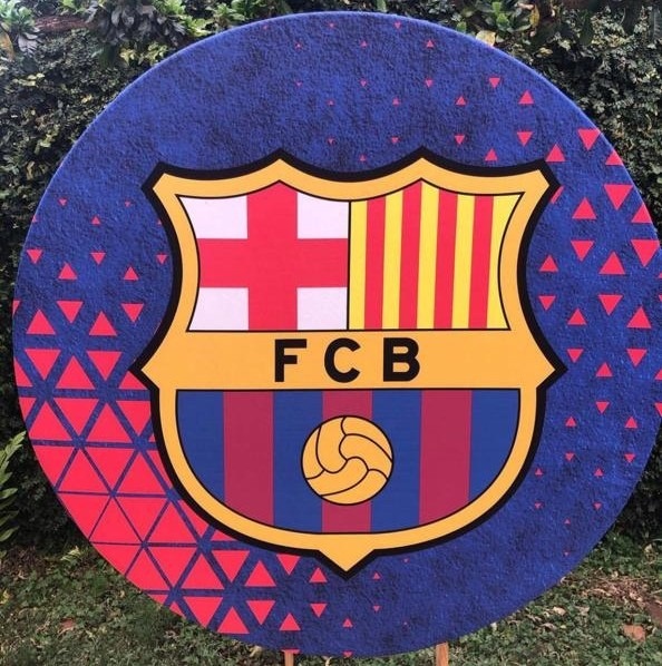 Futebol Barcelona Painel Redondo 150Cm - FOCUSEVENTOSJATAI